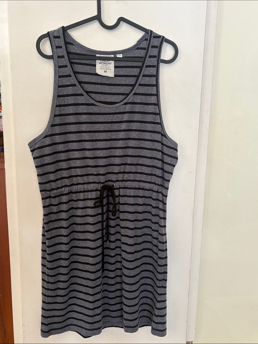 Cheap Monday Striped Dress, Heather Gray and Black🖤